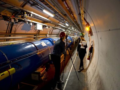 Large Hadron Collider tunnel