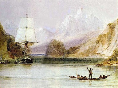 Painting of HMS Beagle
