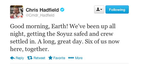 Chris Hadfield Twitter