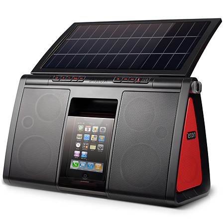 Eton solar powered portable speaker system