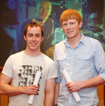 University of Limerick graduates Chris Murphy and Ronan Leahy. Murphy won Best of Irish in the 2011 James Dyson Award for his 'Open Pool Transfer' invention. Leahy made the