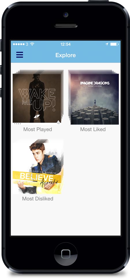 Justin Bieber on Soundwave app