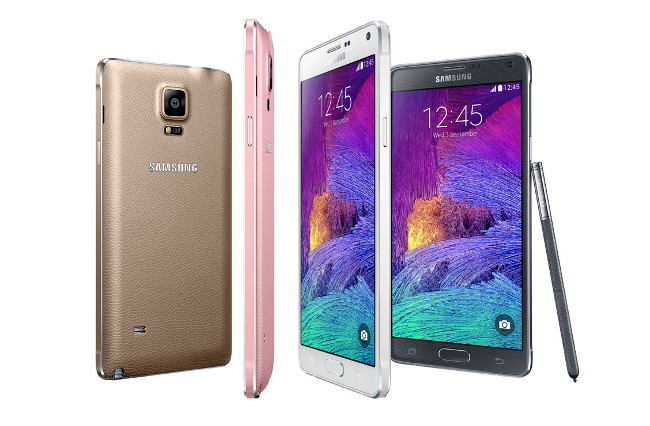 Samsung Galaxy Note 4 colour range