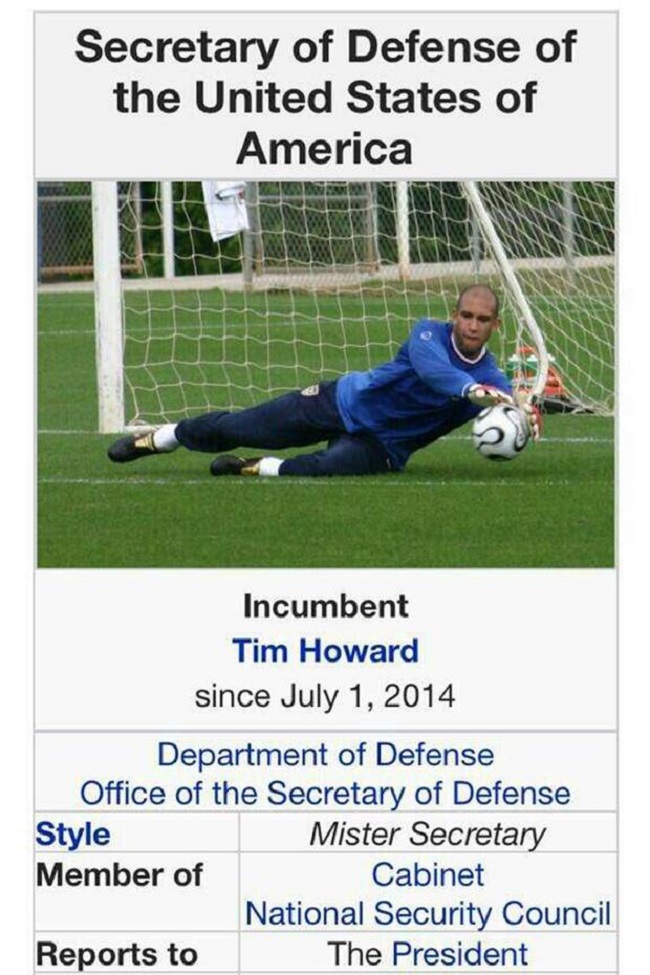 Tim Howard at the World Cup Wiki page