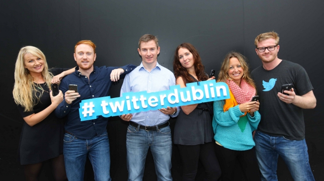 From left: Linda Murphy, Dave Shaw, Twitter's Ireland MD Stephen McIntyre, Jennifer Prior, Katie Doyle and Sean Kayes (photo by Conor McCabe Photography)