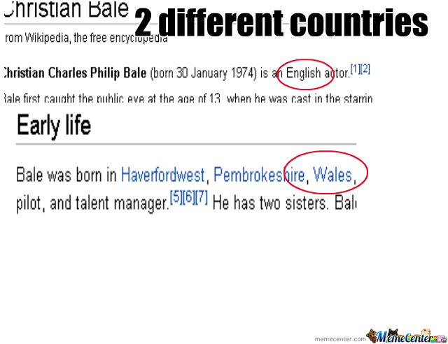 Wales fail on Wikipedia