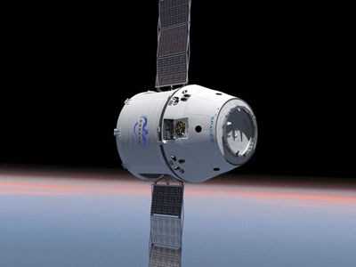 Dragon capsule from SpaceX