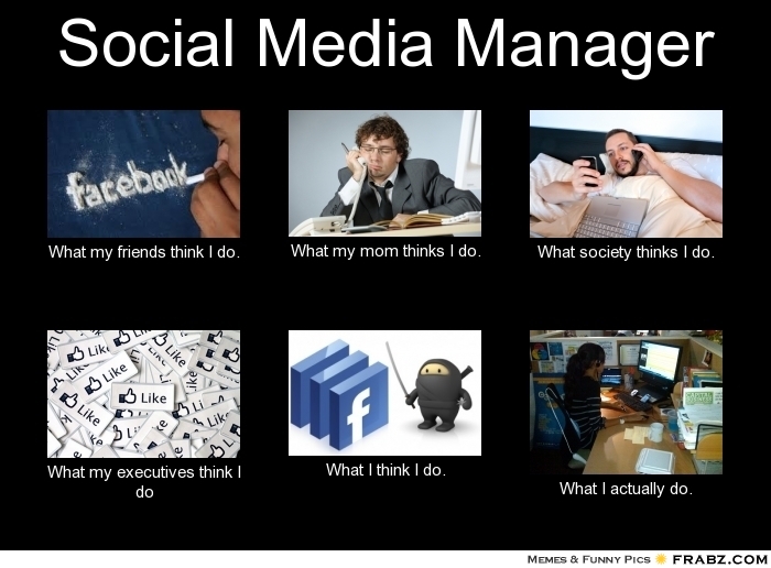 social media manager meme