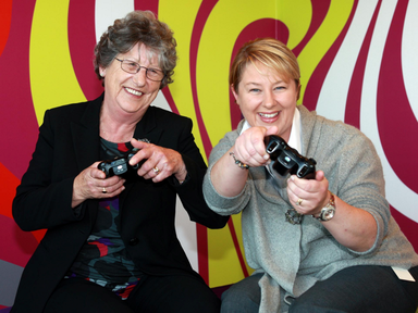 Gamer Pauline O'Connor, pictured with her daughter, Aine, having won the overall award in the 2012 Silver Surfer contest. Photo by Conor Healy Photography