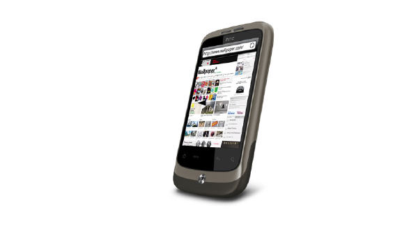HTC Wildfire on the internet