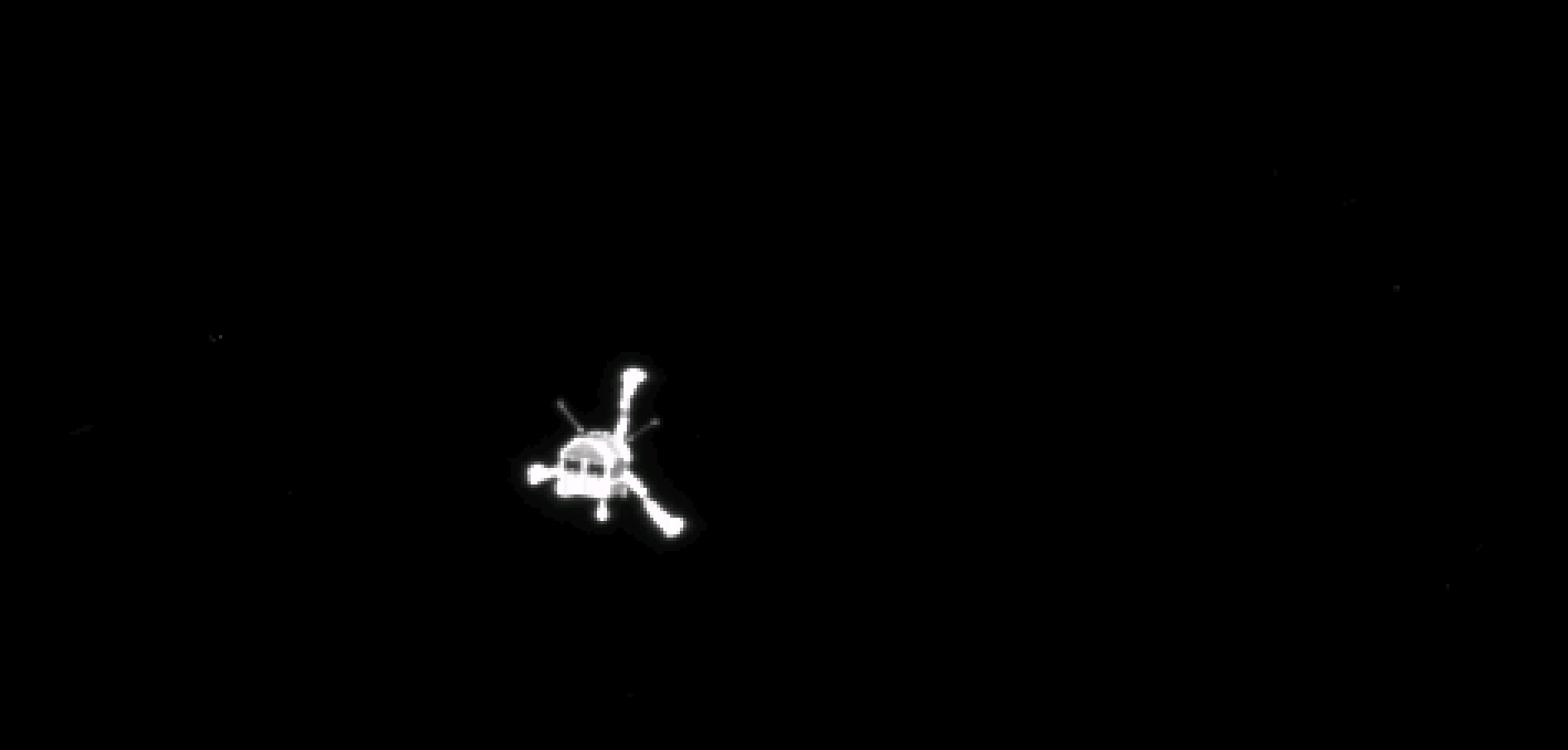Philae lander after separation