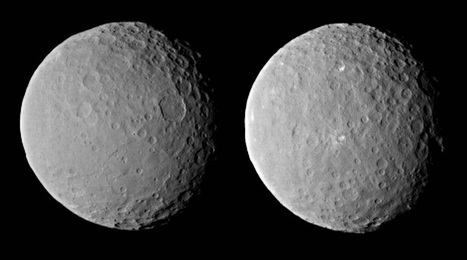 Two images of Ceres