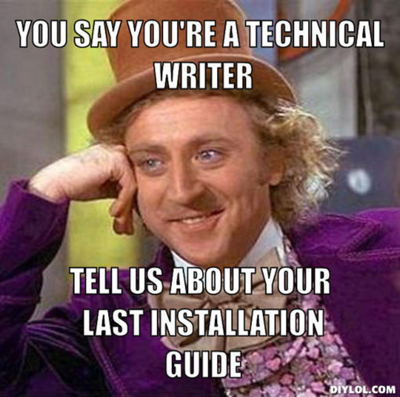 technical writer meme