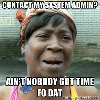 system administrator meme