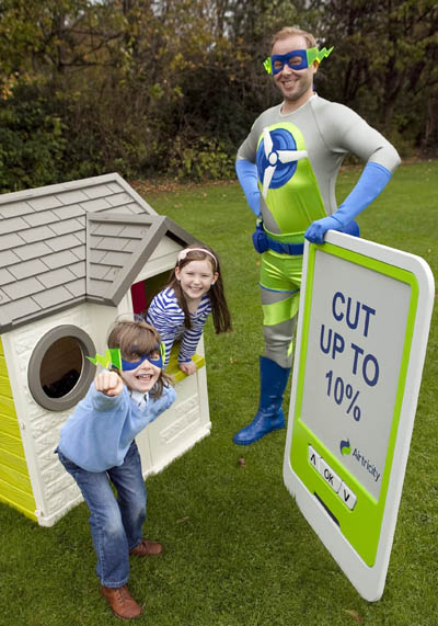 Captain Energy, who is part of Airtricity's new integrated marketing campaign