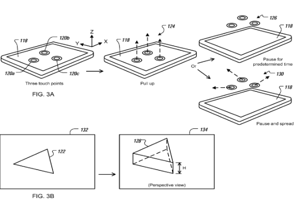 Apple 3D UI patent image