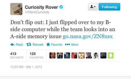 Curiosity Rover Twitter