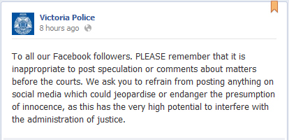 Victoria Police on Facebook