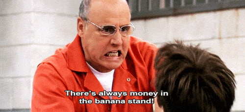 George Bluth "There's always money in the banana stand" - Arrested Development (GIF)