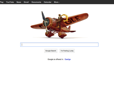 Google Doodle 24 July 2012 Amelie Earhart