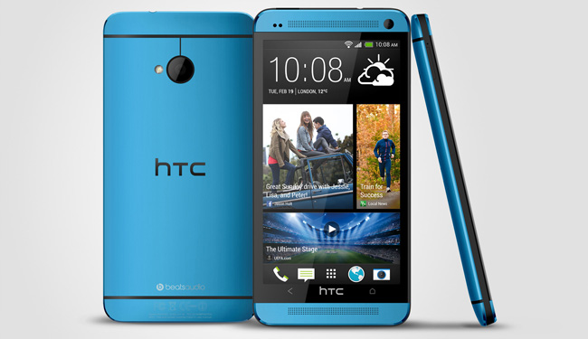 HTC One in blue