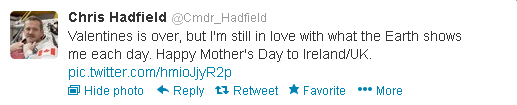 Hadfield tweet