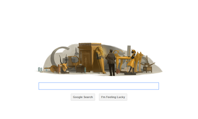Howard Carter Google Doodle 9 May 2012