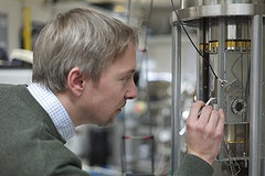 Fabian Mohn of the Physics of Nanoscale Systems Group at IBM Research - Zurich. Image courtesy of IBM Research