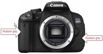 Canon EOS 650D rubber grips
