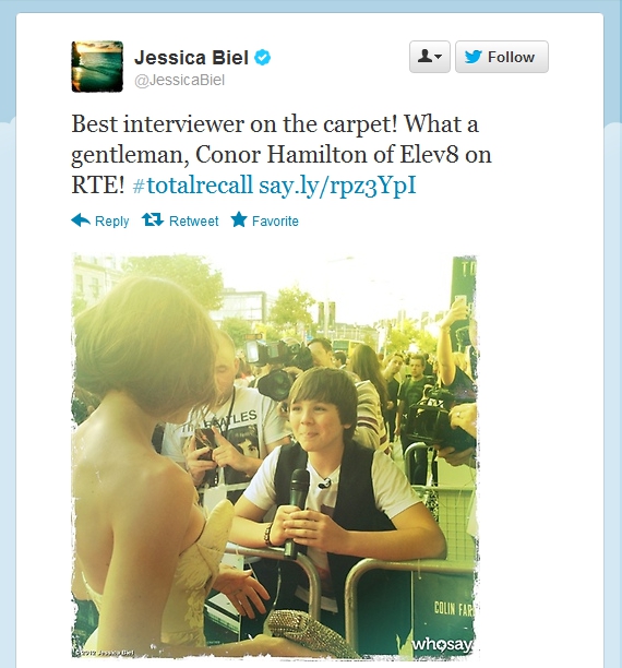 Jessica Biel tweet