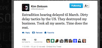 Kim Dotcom Twitter
