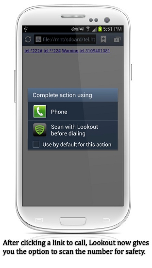Lookout Mobile Security app