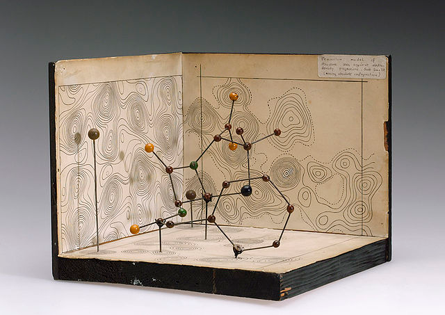 Molecular model of penicillin by Dorothy Hodgkin (via Science Museum London)