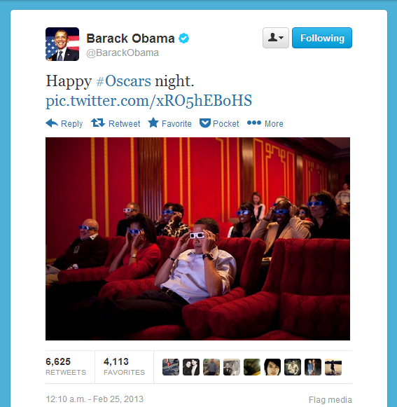Oscars 2013 social media