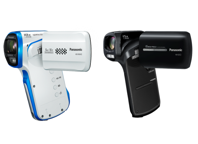 Panasonic HX-WA3 and HX-DC3 camcorders