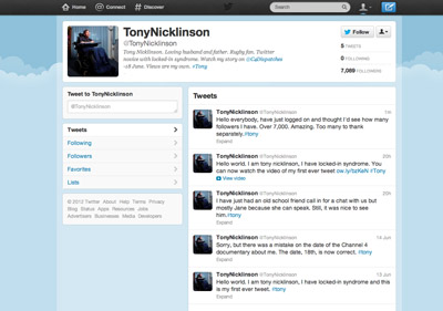 Tony Nicklinson Twitter
