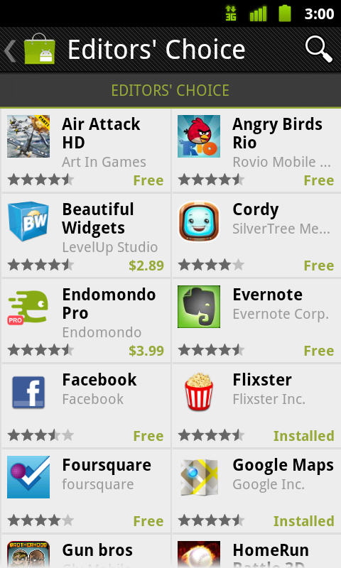 New Android market