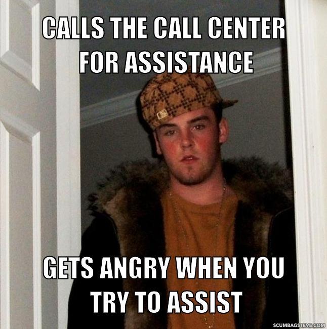 Call centre agent meme 5