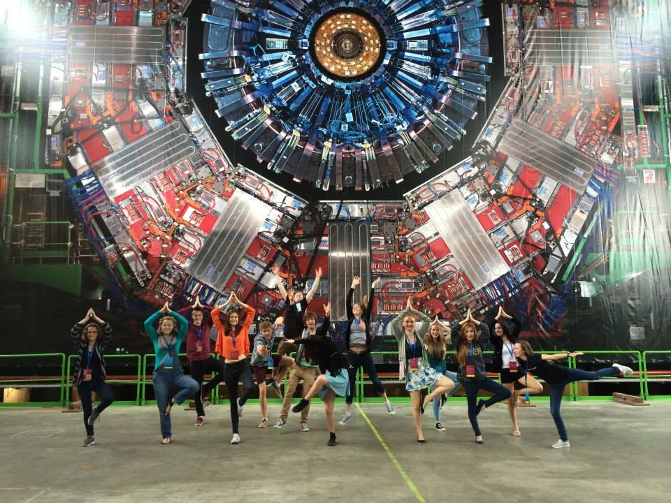 Yoga poses at the Large Hadron Collider, CERN