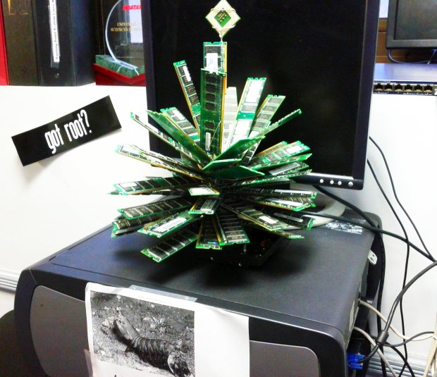 Computer RAM Christmas tree