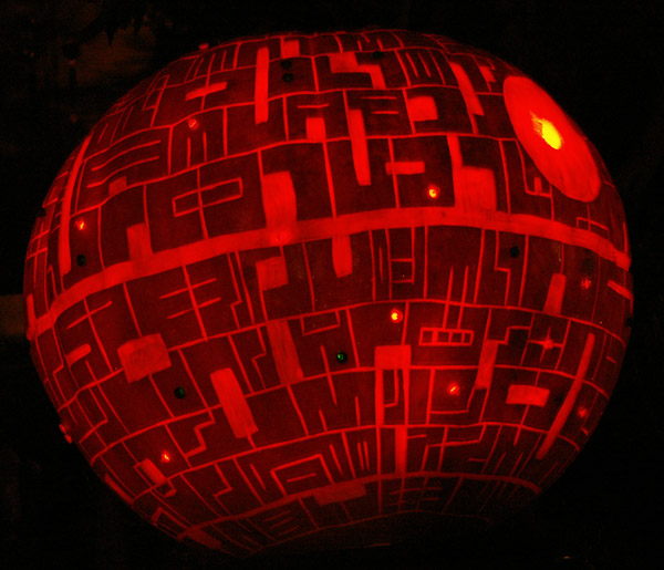 Death Star pumpkin