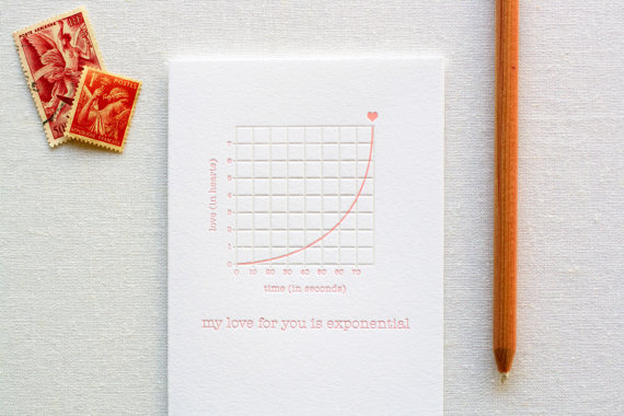 Techie Valentine's Day cards on Etsy