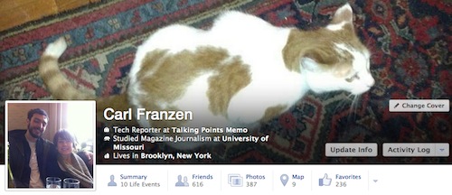 New Facebook Timeline layout being tested
