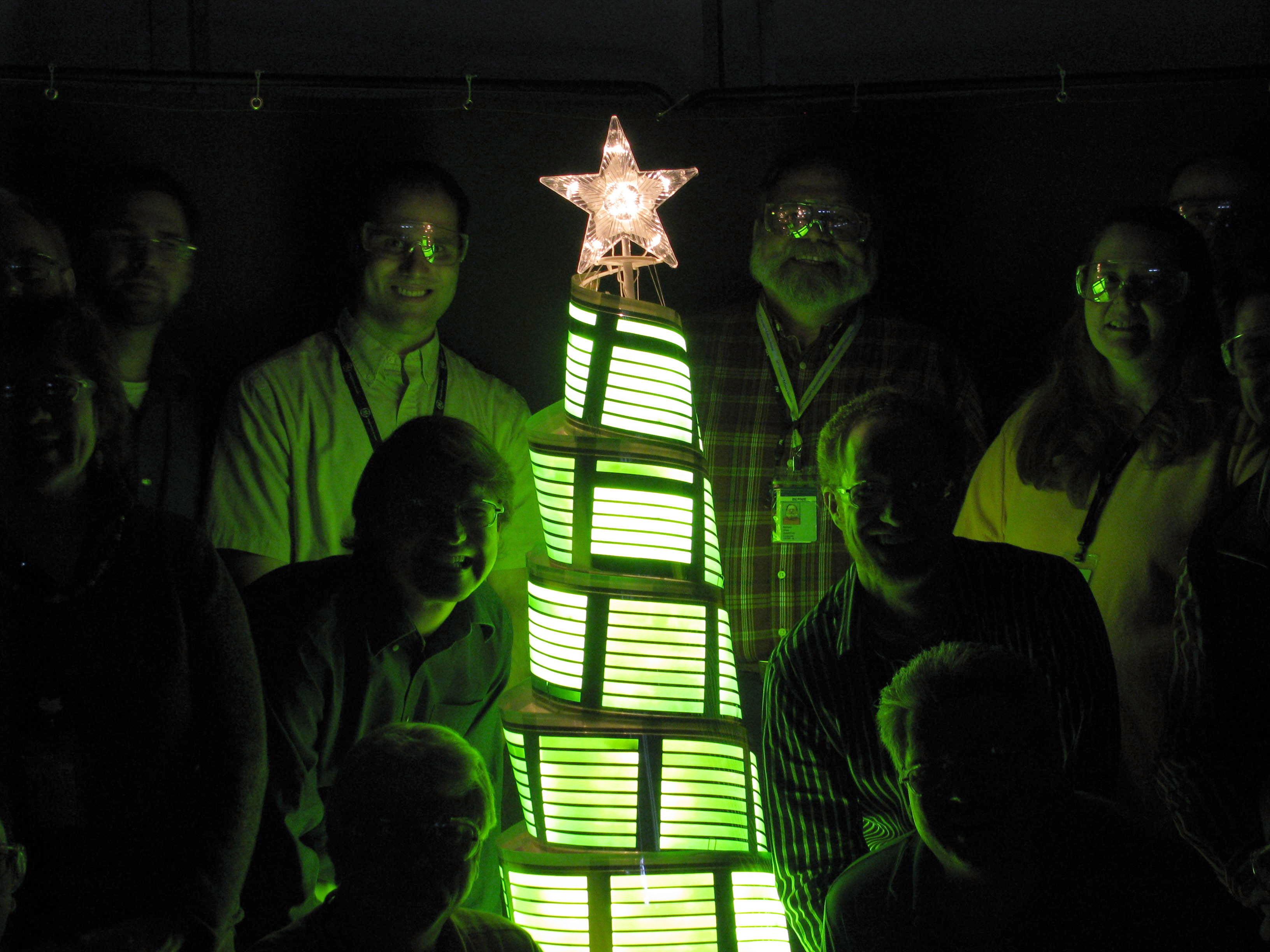 GE OLED Christmas tree