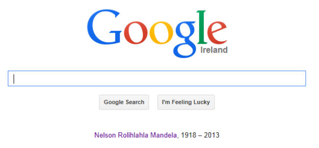mandela google tribute