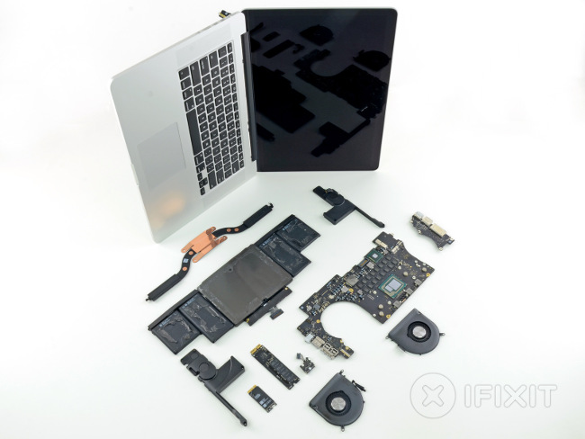 iFixit teardown of 15-inch MacBook Pro with Retina display