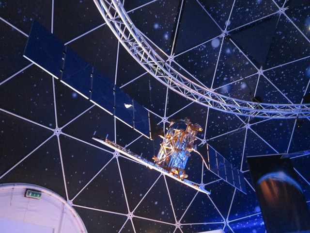 View inside the Space Expo dome