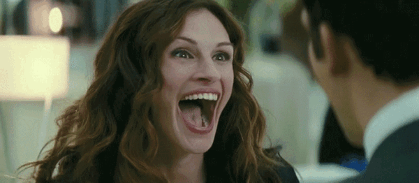 Julia Roberts laugh GIF