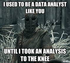 Data analyst meme