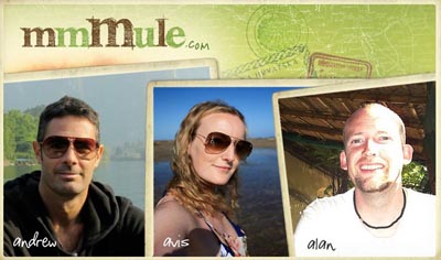 Co-founders of mmMule.com. From left, Andrew Simpson, now CEO; Avis Mulhall, marketing director; and Alan Mulhall, development director